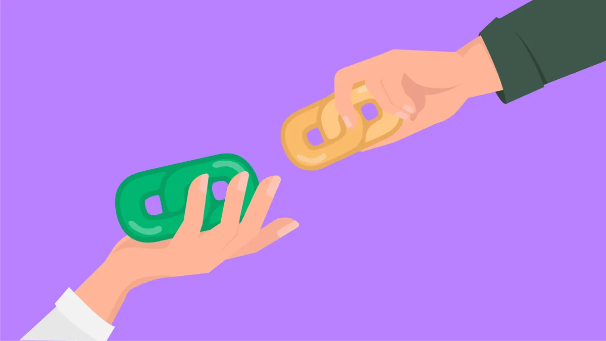Exchanging Links purple
